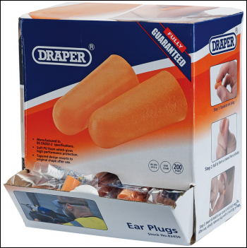 Draper EP2D/B Countertop Dispenser of Ear Plugs (200 Pairs) - Code: 82450 - Pack Qty 1