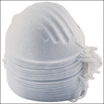 Draper NFM50 50 Disposable Nuisance Dust Masks - Code: 82478 - Pack Qty 1