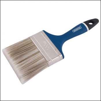 Draper PB/SAT/100S Soft Grip Handle Paint-Brush, 100mm, 4 inch  - Code: 82494 - Pack Qty 1