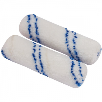 Draper RS-MF-M2 Microfibre Paint Roller Sleeves, 100mm (Pack of 2) - Code: 82547 - Pack Qty 1