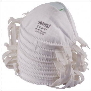 Draper FM-FFP3-FF FFP3 NR Moulded Dust Mask (Pack of 10) - Code: 82569 - Pack Qty 1