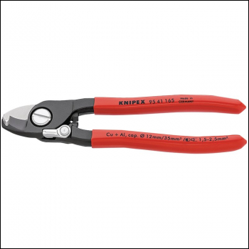 Draper 95 41 165 SB Knipex 95 41 165SBE Copper or Aluminium Only Cable Shear with Sprung Handles, 165mm - Code: 82576 - Pack Qty 1