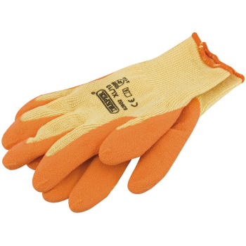 Draper HDLGA/B Heavy Duty Latex Coated Work Gloves, Extra Large, Orange - Code: 82602 - Pack Qty 1