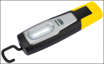 DRAPER Compact Inspection Lamp with Rechargeable 2W COB LED (Yellow) - Pack Qty 1 - Code: 82688