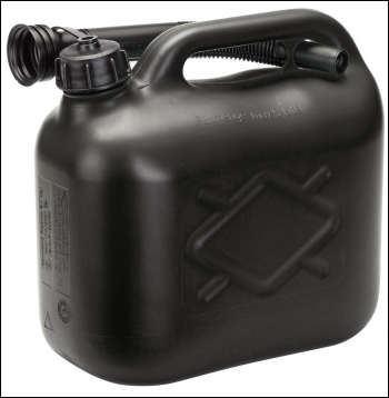 DRAPER 5L Plastic Fuel Can - Black - Pack Qty 1 - Code: 82689