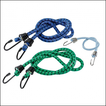 Draper DAB8/B Assorted Bungee Cords (Pack of 8) - Code: 82768 - Pack Qty 9