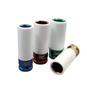 Draper AWNSS/4 Draper Expert Wheel Nut Socket for Alloy Wheels, 1/2 inch  Sq. Dr. (4 Piece) - Code: 82972 - Pack Qty 1