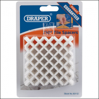 Draper TS2/A Tile Spacers, 2mm (Approx 250) - Code: 83112 - Pack Qty 1