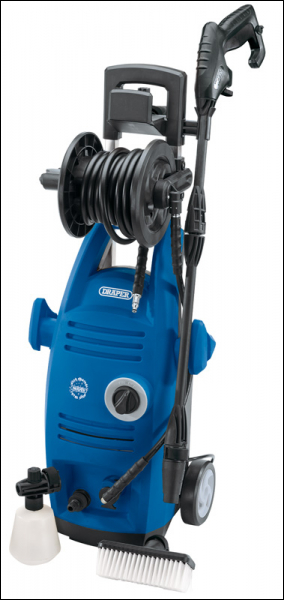 DRAPER Pressure Washer with Total Stop Feature (1900W) - Pack Qty 1 - Code: 83407