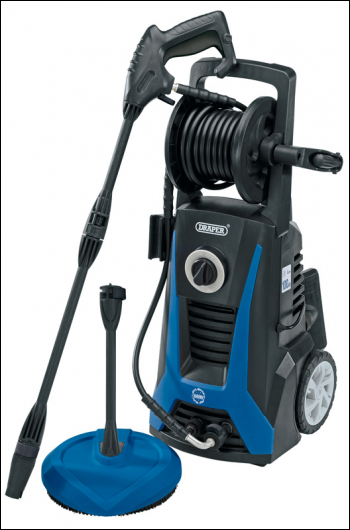DRAPER Pressure Washer with Total Stop Feature (2200W) - Pack Qty 1 - Code: 83414