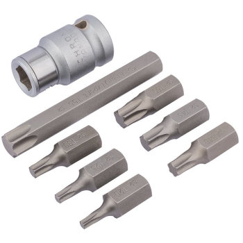 Draper 3404/B Draper Expert TX-STAR® Bit Set, 1/2 inch  Sq. Dr. (8 Piece) - Code: 83562 - Pack Qty 1