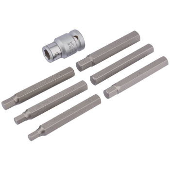 Draper HX7/12M/B Draper Expert Hexagon Bit Set and Holder, 1/2 inch  Sq. Dr., 6 - 12mm (7 Piece) - Code: 83564 - Pack Qty 1