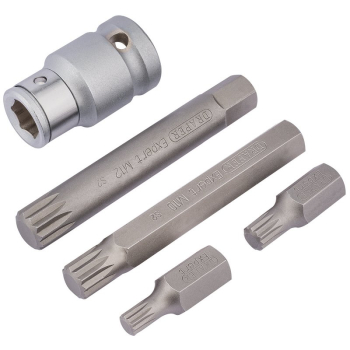 Draper MSB5/B Draper Expert Spline Bit Set, 1/2 inch  Sq. Dr. (5 Piece) - Code: 83567 - Pack Qty 1