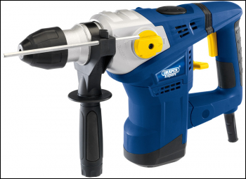 DRAPER SDS+ Rotary Hammer Drill Kit, 1500W - Pack Qty 1 - Code: 83590