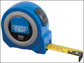 DRAPER Draper Expert Autolock Measuring Tape, 3m/10ft x 16mm, Blue - Pack Qty 1 - Code: 83629