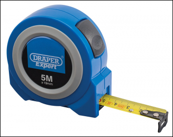 DRAPER Draper Expert Autolock Measuring Tape, 5m/16ft x 25mm, Blue - Pack Qty 1 - Code: 83630