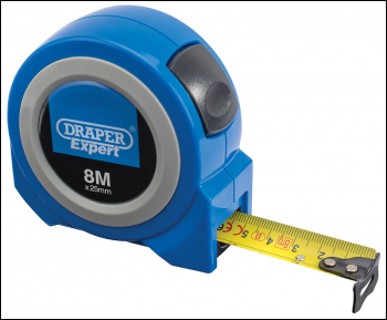 DRAPER Draper Expert Autolock Measuring Tape, 8m/26ft x 25mm, Blue - Pack Qty 1 - Code: 83631