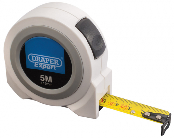 DRAPER Draper Expert Autolock Measuring Tape, 5m/16ft x 19mm, White - Pack Qty 1 - Code: 83636