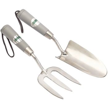 Draper GSFT2/I Stainless Steel Hand Fork and Trowel Set (2 Piece) - Code: 83773 - Pack Qty 1