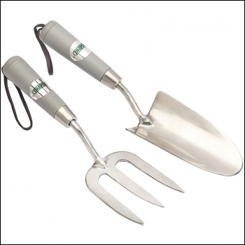 Draper GSFT2/I Stainless Steel Hand Fork and Trowel Set (2 Piece) - Code: 83773 - Pack Qty 1