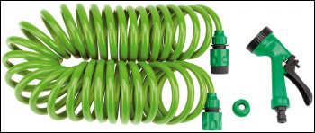 Draper GCH1DD Recoil Hose with Spray Gun and Tap Connector, 10m - Code: 83984 - Pack Qty 1