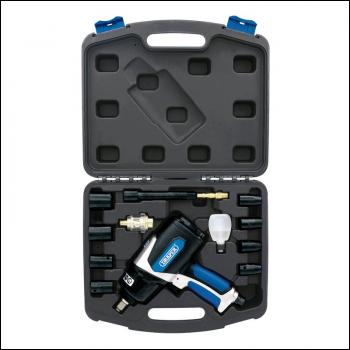 Draper DAT-AIWK Air Impact Wrench Kit, 1/2 inch  Sq. Dr. (14 Piece) - Code: 83985 - Pack Qty 1