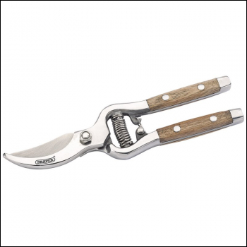 Draper GSHERB/1 Bypass Secateurs with Ash Handles, 210mm - Code: 85188 - Pack Qty 1