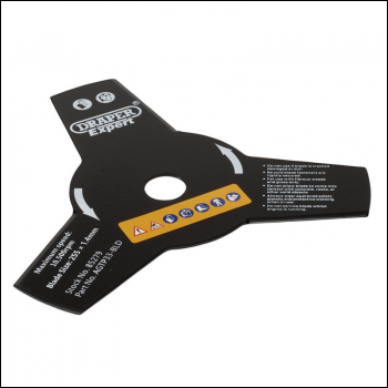 Draper AGTP33-BLD 3-Tooth Brush Cutter Blade, 255mm - Code: 85279 - Pack Qty 1