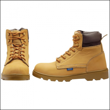 Draper NUBSB Nubuck Style Safety Boots, Size 10, S1 P SRC - Code: 85969 - Pack Qty 1