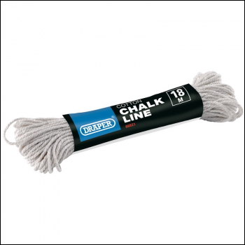 Draper CL18 Cotton Chalk Line, 18m - Code: 86921 - Pack Qty 10
