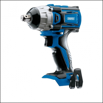 Draper D20IW250 D20 20V Brushless Impact Wrench, 1/2 inch  Sq. Dr., 250Nm (Sold Bare) - Code: 86928 - Pack Qty 1