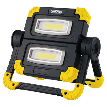 Draper RFL/850 Twin COB LED Rechargeable Work Light, 10W, 850 Lumens - Code: 87696 - Pack Qty 1