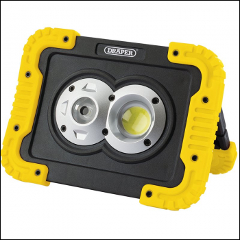 Draper RFL/750 COB LED Rechargeable Worklight, 10W, 750 Lumens - Code: 87737 - Pack Qty 1