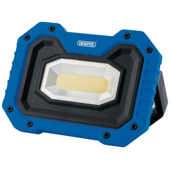 Draper FL/500/B COB LED Worklight, 5W, 500 Lumens, Blue, 4 x AA Batteries Supplied - Discontinued - Code: 87836 - Pack Qty 1