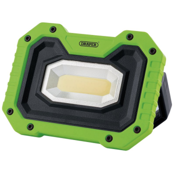 Draper FL/500/G COB LED Worklight, 5W, 500 Lumens, Green, 4 x AA Batteries Supplied - Discontinued - Code: 87919 - Pack Qty 1