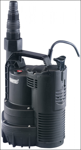 DRAPER 195L/Min Submersible Water Pump with Integral Float Switch (600W) - Pack Qty 1 - Code: 87962