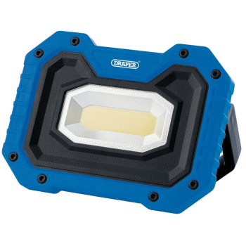 Draper RFL/500/B COB LED Rechargeable Worklight with Wireless Speaker, 5W, 500 Lumens, Blue - Discontinued - Code: 88032 - Pack Qty 1