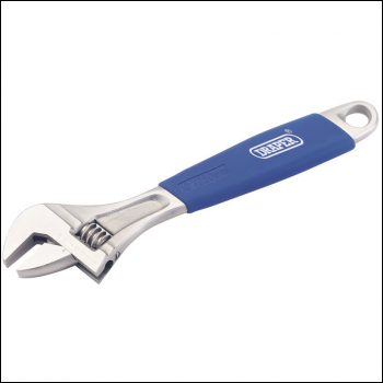 Draper 380CD/SG Soft Grip Adjustable Wrench, 250mm, 35mm - Code: 88603 - Pack Qty 1