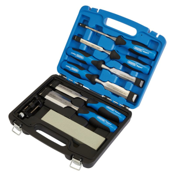 Draper WCS8/SG Draper Expert Soft Grip Wood Chisel Kit, 140mm (8 Piece) - Code: 88605 - Pack Qty 1