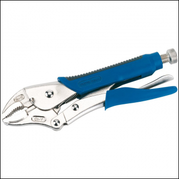 Draper 9006SG Soft Grip Curved Jaw Self Grip Pliers, 220mm - Code: 89124 - Pack Qty 1