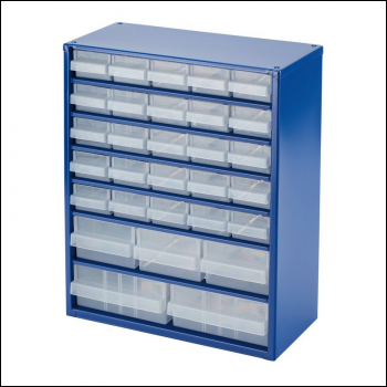Draper QC30A 30 Drawer Storage Organiser - Code: 89470 - Pack Qty 1