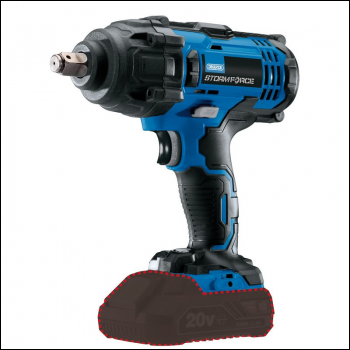 Draper CIW204SF Draper Storm Force® 20V Mid-Torque Impact Wrench, 1/2 inch  Sq. Dr., 400Nm (Sold Bare) - Code: 89518 - Pack Qty 1