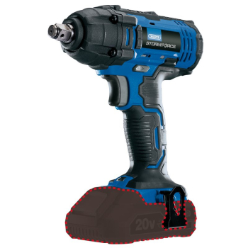 Draper CIW20SF Draper Storm Force® 20V Mid-Torque Impact Wrench, 1/2 inch  Sq. Dr., 250Nm (Sold Bare) - Code: 89519 - Pack Qty 1