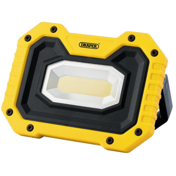 Draper RFL/500/Y COB LED Rechargeable Worklight with Wireless Speaker, 5W, 500 Lumens, Yellow - Discontinued - Code: 90004 - Pack Qty 1