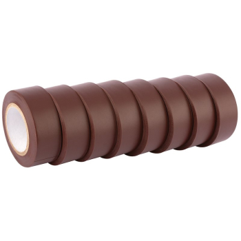 Draper 619 Insulation Tape to BSEN60454/Type2, 10m x 19mm, Brown (Pack of 8) - Discontinued - Code: 90085 - Pack Qty 1