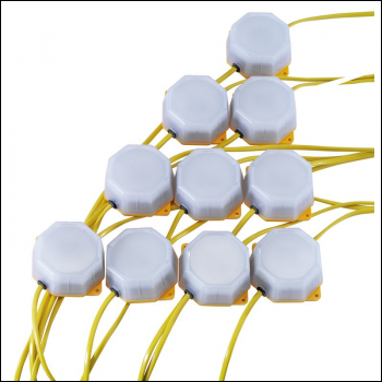 Draper FLS10/10 SMD LED Festoon String Lights, 4W, 3,800 Lumens, 22m (Set of 10) - Code: 90094 - Pack Qty 1