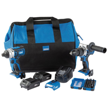 Draper PTK8/D20 D20 Fix 'N' Go Kit (2 Piece), 2 x 2.0Ah Batteries, 1 x Charger, 1 x Bag - Code: 90471 - Pack Qty 1