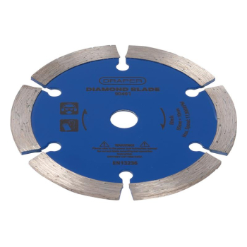 Draper DBSRD Segmented Diamond Blade, 85mm - Code: 90491 - Pack Qty 1