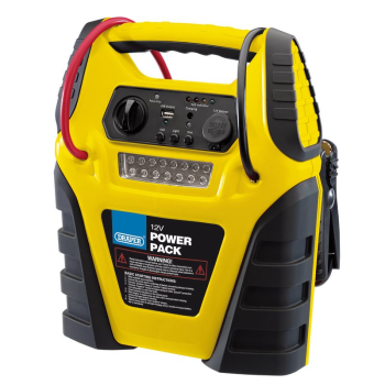 Draper PP12V17Y 12V Jump Starter with Air Compressor 900 Peak Amps - Code: 90643 - Pack Qty 1