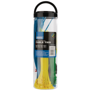Draper CTT3 Assorted Coloured Nylon Cable Ties (Pack of 650) - Code: 90737 - Pack Qty 1